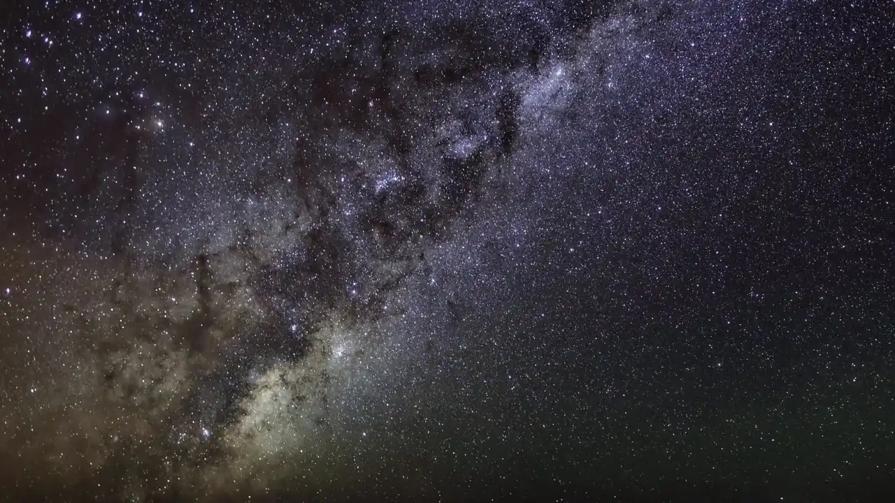 Time-lapse of the Milky Way rising (licensed stock footage, not filmed at Mariposa Highlands)